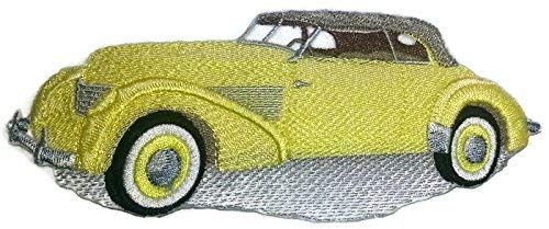 1937 Cord Embroidered Patch (6.5" x 2.72") | Iron-On or Sew-On | Classic American Car Applique for Jackets, Vests & DIY Fashion
