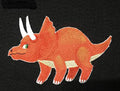 Dinosaurus [I am a Triceratops] (6.85" x 4.6") [] embroidered iron-on patch