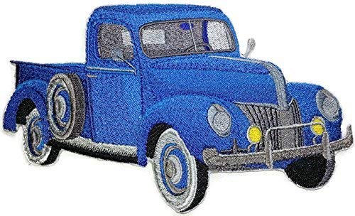 Classic Truck Collection [ 1940s Ford Truck] [American Automobile History in Embroidery] Embroidered Iron On/Sew Patch (6.67" x 4.15") Made in USA]