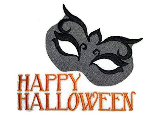 Custom and Unique Happy Halloween [ Mysterious Halloween ] Embroidered Iron on/Sew Patch (6.83" x 5.47") [Made in USA]