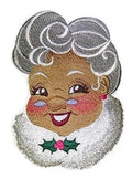 Merry Christmas [So-Sweet Mrs. Claus] / (4.66" x 6") embroidered iron-on patch