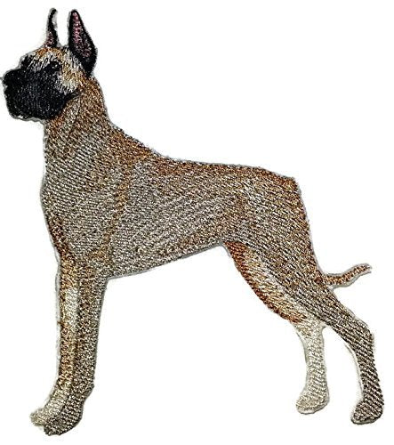 Amazing Custom Dog Portraits [Great Dane] Embroidery Iron On/Sew Patch (5.75" x 3.23") [Made in USA]