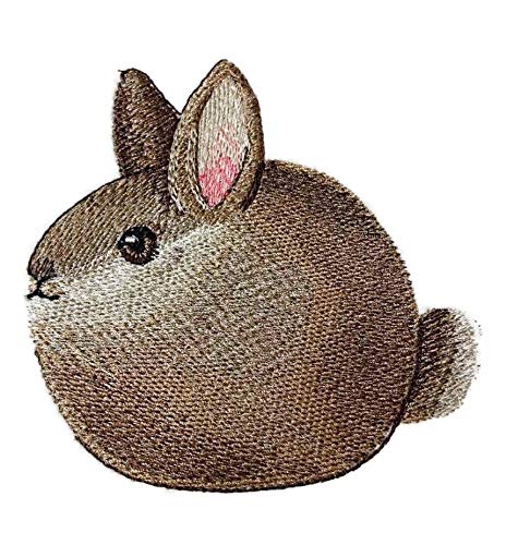 UZ75 New Nature Tejido en Hilos, Increíble Bebé Animal Kingdom [Conejito Roly-Poly] [Personalizado y Único] Parche Bordado para Planchar o Coser [9,8 cm (ancho) x 9,4 cm (alto)] [Hecho en EE. UU.]…