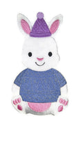 Nature Weaved in Threads, Baby Animal Kingdom [ Patchwork Pals - Bunny] [] / (4.53" x 6.85") [] embroidered iron-on patch
