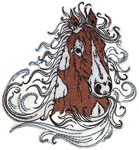 Set of 3 Grand Equine & Horse Lover 3-Pack Embroidered Patches | Iron-On or Sew-On Appliques for Jackets, Vests & DIY Crafts Component