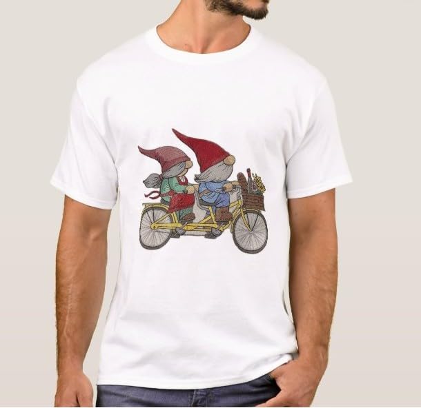 Parche bordado para planchar o coser de Gnomos de Aventuras en Bicicleta Personalizado Beyond Vision [21,76 cm de ancho x 17,3 cm]