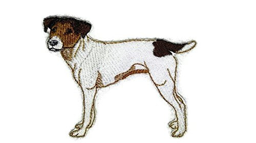 BeyondVision Amazing Custom Dog Portraits [Jack Russell Terrier] Embroidery Iron On/Sew Patch (4.5" x 4")[Made in USA]