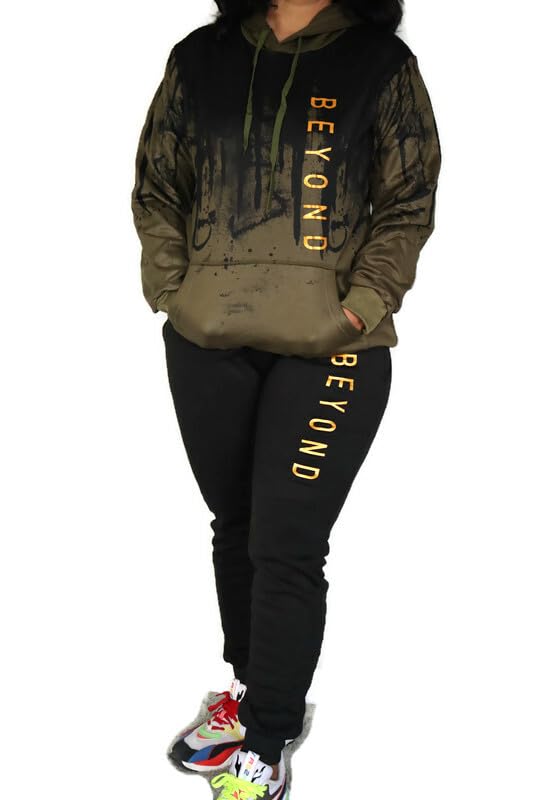 BeyondVision Women's 2 Piece Outfits Long Sleeve Hoodie and Jogging Pants Tracksuit Sets