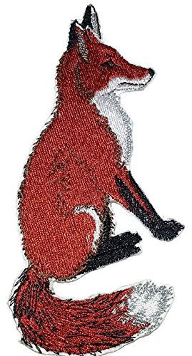 Nature Weaved in Threads, Amazing Animal Kingdom [Red Fox ] [Custom and Unique] Embroidered Iron on/Sew Patch (5" x 3.5") [Made in USA]