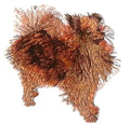 Pomeranian (4" x 4.5") embroidered iron-on patch