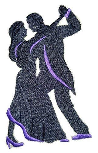 BeyondVision Let's Dance Custom and Unique Embroidered [Ballroom Silhouette] Embroidered Iron on/Sew Patch (6.8" x 4.78") [Made in USA]