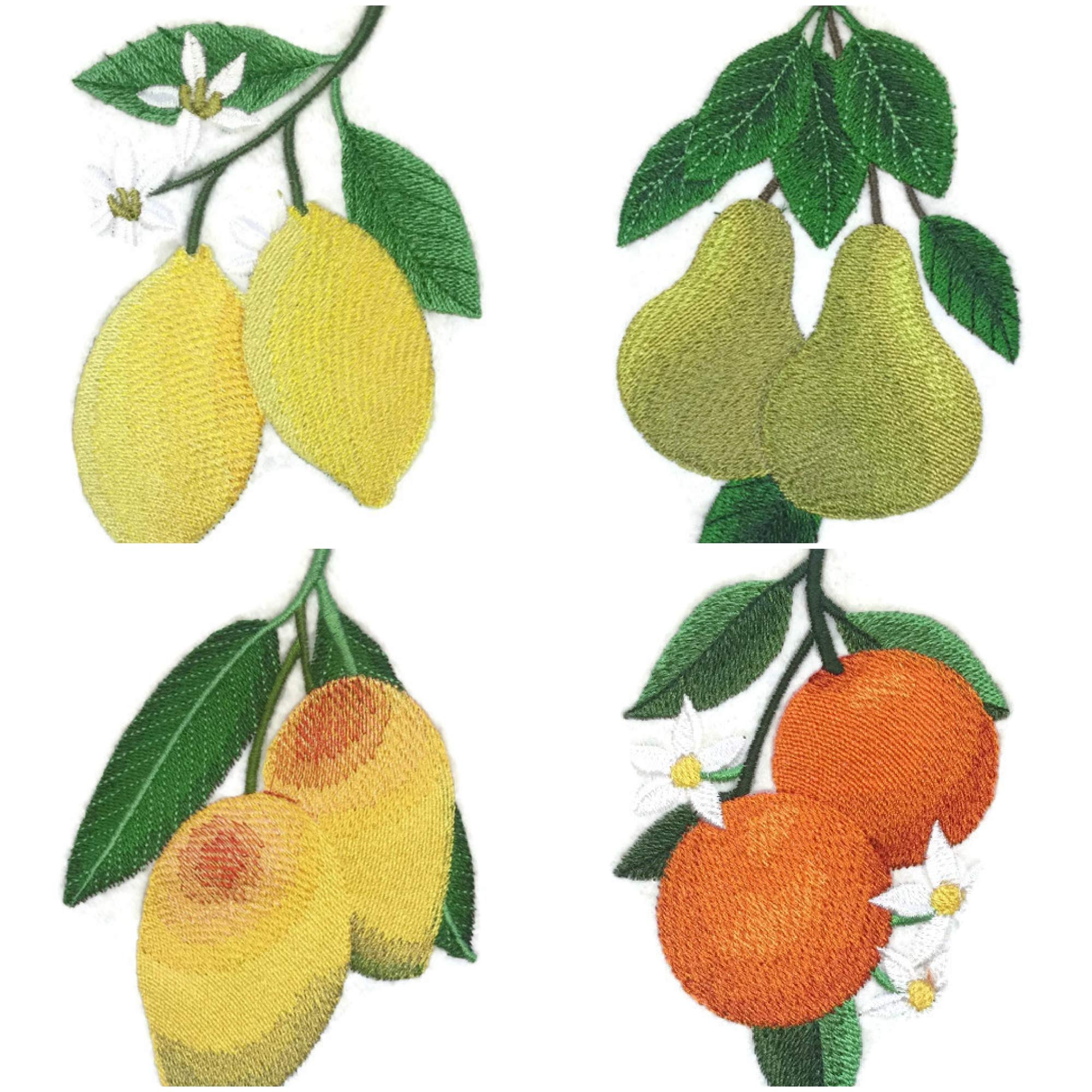 Fruit Cameo - Lime [Custom and Unique] Embroidered Iron on/Sew Patch (4" x 6.7") [Made in USA]