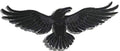 Wild Side Raven (8.1" x 5") embroidered iron-on patch