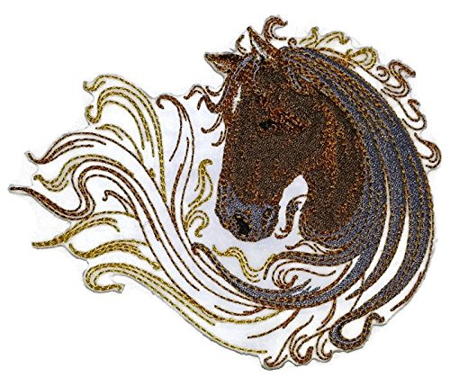 Custom and Unique Spirit of Stallions [Spirit of Stallion No.5 ] [Custom and Unique] Embroidered Iron on/Sew Patch (5" x 5.99")*"] [Made in USA]
