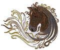 Spirit of Stallions [Spirit of Stallion No.5 ] [] / (5" x 5.99")*"] [] embroidered iron-on patch