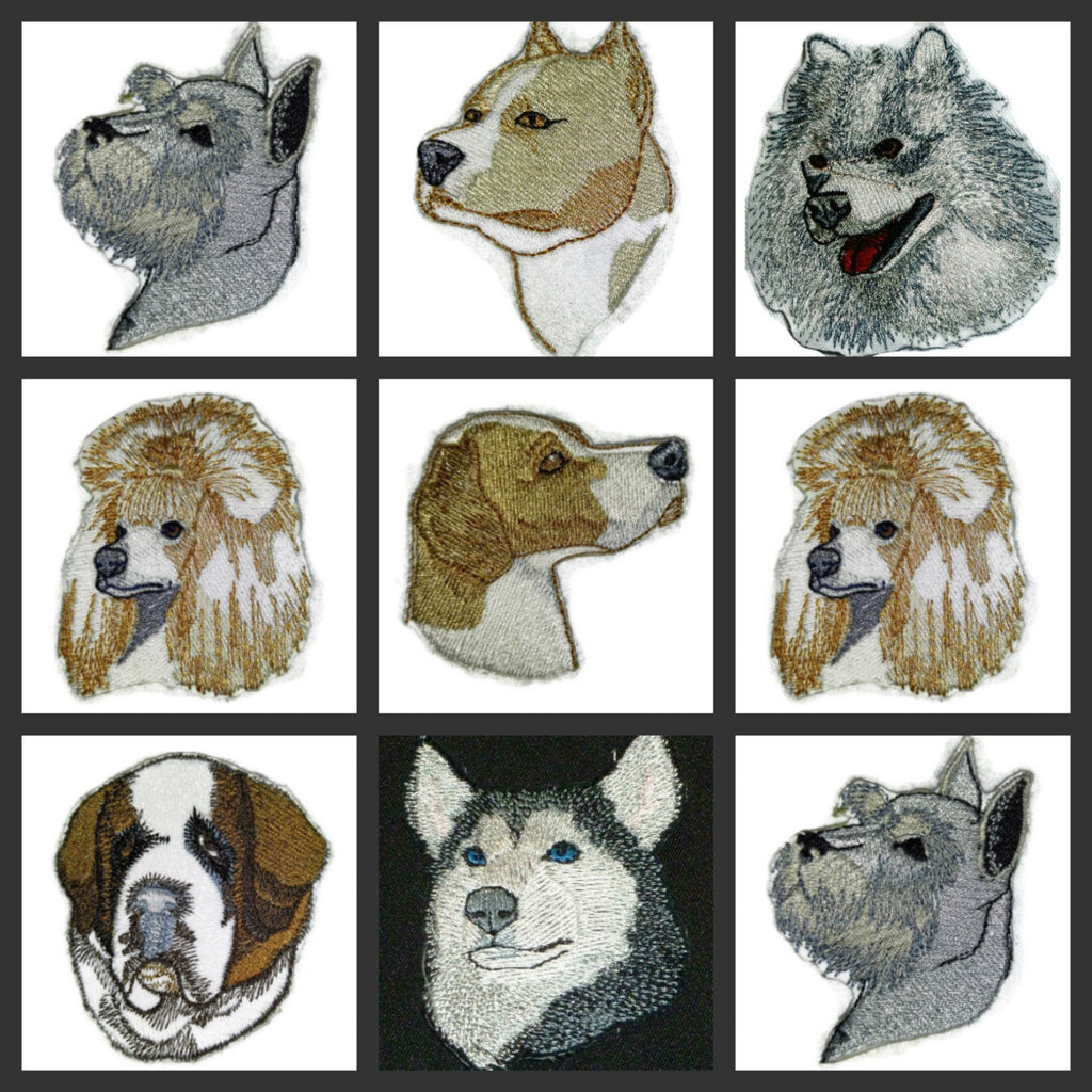 Amazing [Great Dane Dog Face ] Embroidery Iron On/Sew Patch (4" x 3.2")[Made in USA]