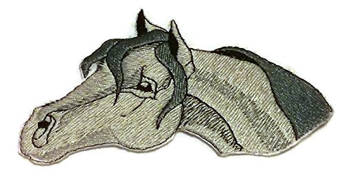 Custom and Unique Horse [Arabian Horse Face] Embroidered Iron On/Sew Patch (3.5" x 5") Made in USA]