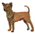 Chihuahua (Side Profile) (4.6" x 5") embroidered iron-on patch