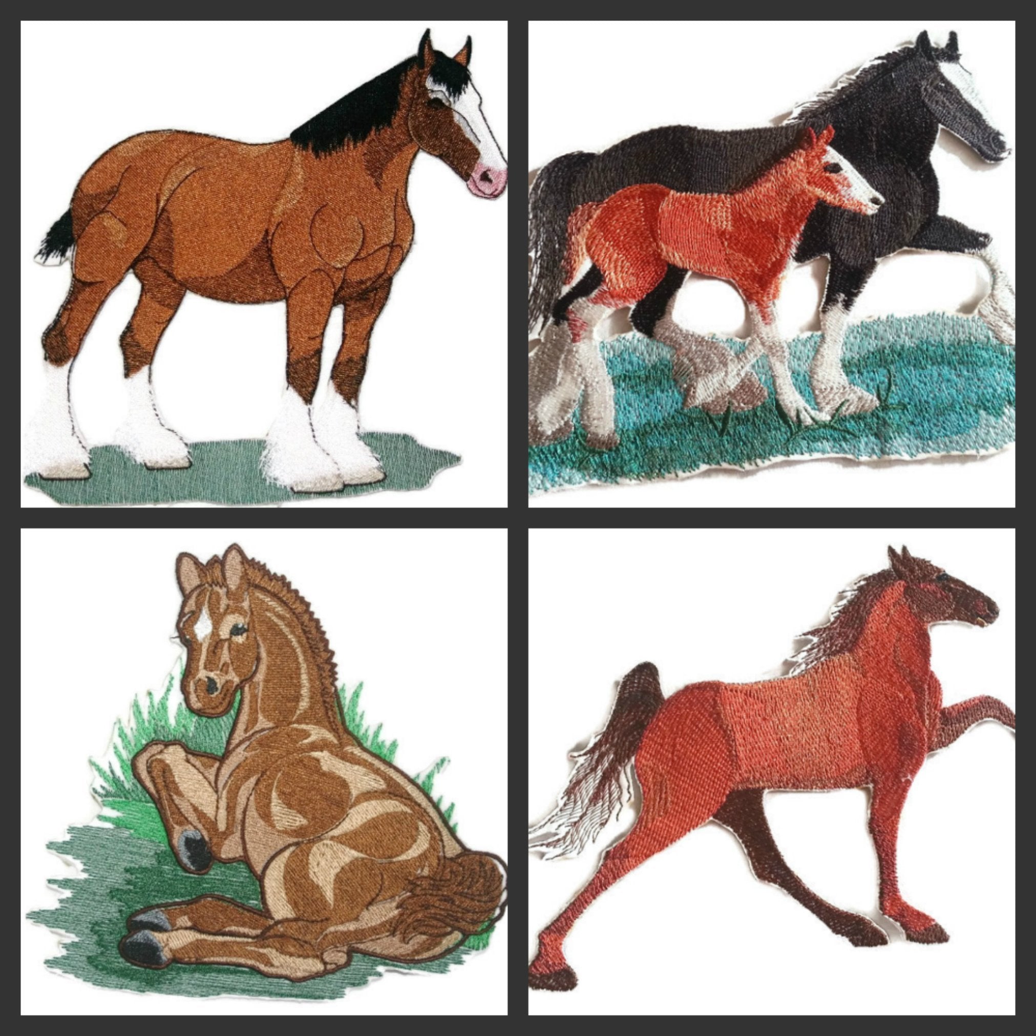 [Custom] [ Carousel Horse ] Embroidery Iron On/Sew Patch (8.82" x 6.86")[Made in USA]