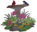 Park Place BirdBath (6.32" x 5.88") embroidered iron-on patch