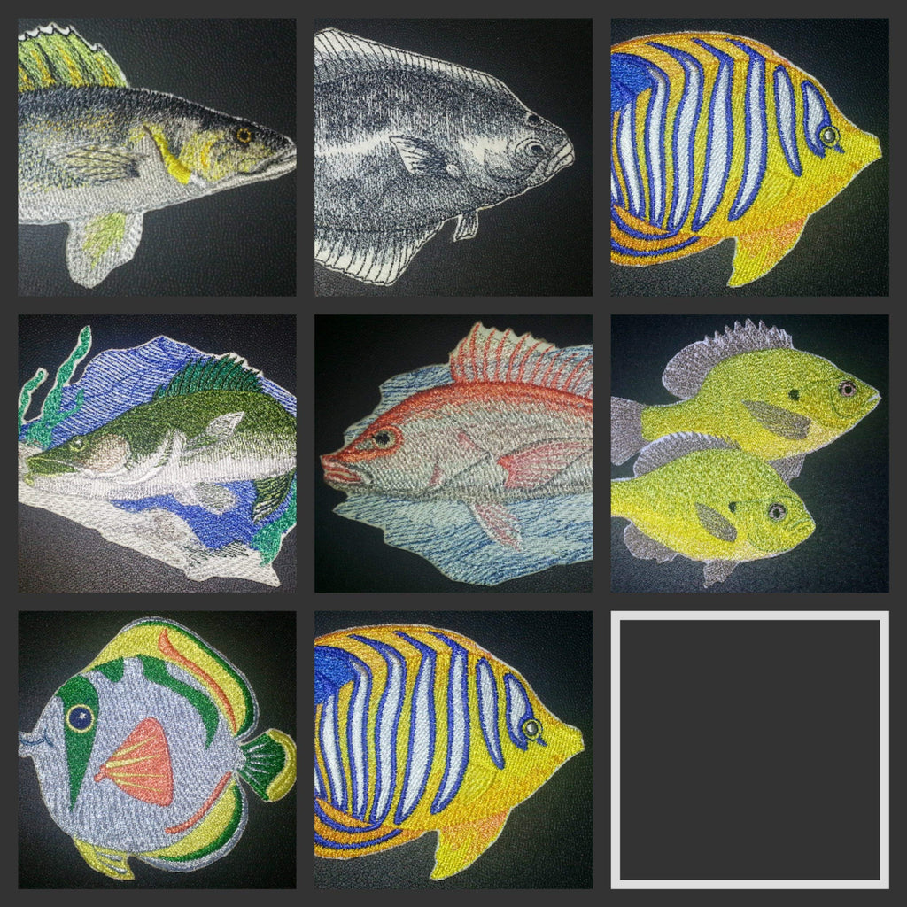 Hermosos retratos de peces personalizados de Nature's Magic [Pez lucioperca] Parche bordado para planchar o coser [18 x 14 cm] Hecho en EE. UU.