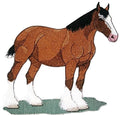 Spirit of Stallions [Clydesdale Horse ] [] / (8" x 7.5") [] embroidered iron-on patch