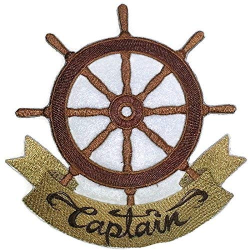 Parche bordado para planchar o coser BeyondVision Ocean Calling, personalizado y único [Capitán] [15 x 14,7 cm], fabricado en EE. UU.