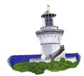 Sugarloaf Point Lighthouse (6.2" x 5.9") embroidered iron-on patch