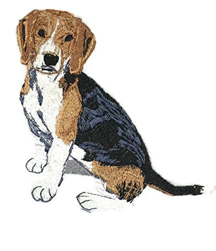 Amazing Custom Dog Portraits [ Beaglel ] Custom and Unique] Embroidered Iron on/Sew Patch (5.5" x 4.7") [Made in USA]