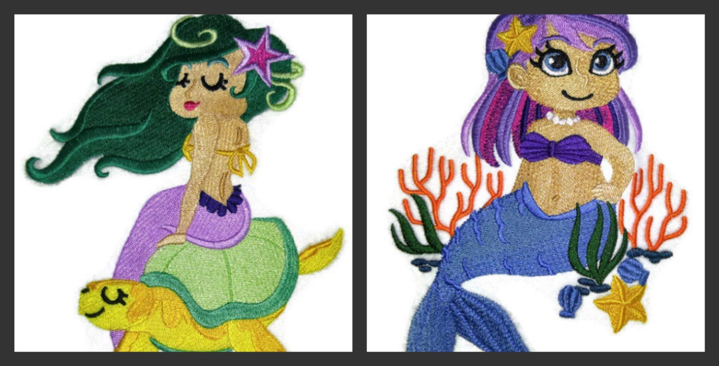 Custom Legendary Mythical Unique Mermaid [Mermaid Splendor] Embroidery Iron On/Sew Patch (6.9" x 9.53")[Made in USA]