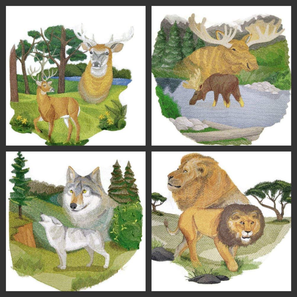 Naturaleza entretejida en hilos, asombroso reino animal [Espíritu del Lobo] [Personalizado y único] Parche bordado para planchar o coser [10,76" x 11"] [Hecho en EE. UU.]