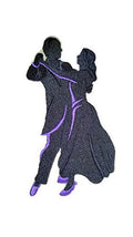 BeyondVision Let's Dance [Ballroom Silhouette Left Posture] / (6.8" x 4.78") [] embroidered iron-on patch