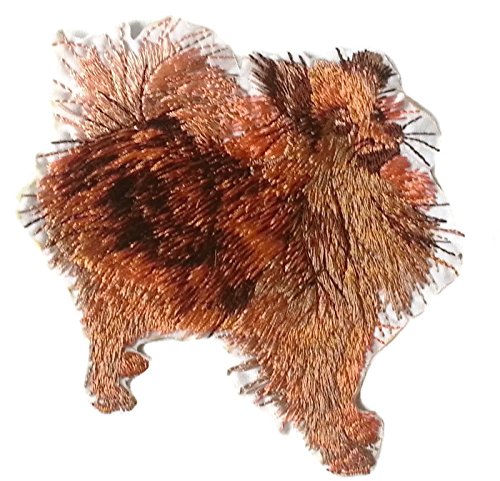 Amazing Custom Dog Portraits [Pomeranian] Embroidered Iron On/Sew Patch [4." x 4.5"][Made in USA]