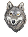 Wild Beauty Wolf (5.86" x 7.8") embroidered iron-on patch