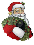 Beyond Vision Merry Christmas [Classic Christmas Santa ] / (2" x 9") [] embroidered iron-on patch
