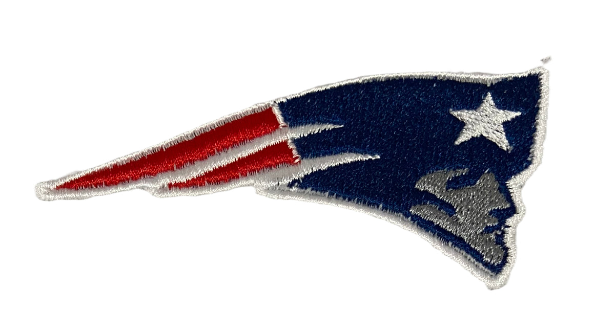 New England Patriots embroidered iron-on patch