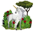 Storybook Unicorn (7.78" x 7.56") embroidered iron-on patch