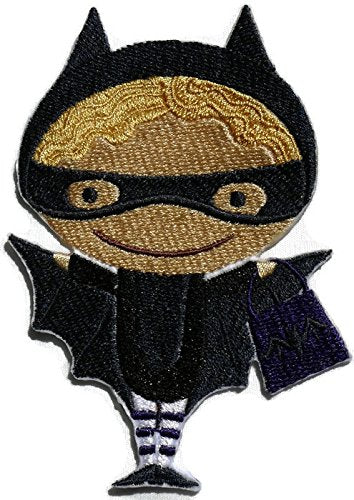 BeyondVision Custom and Unique Happy Halloween [Boo Crew Bat ] Embroidered Iron on/Sew Patch (6.44" x 4.84") [Made in USA]