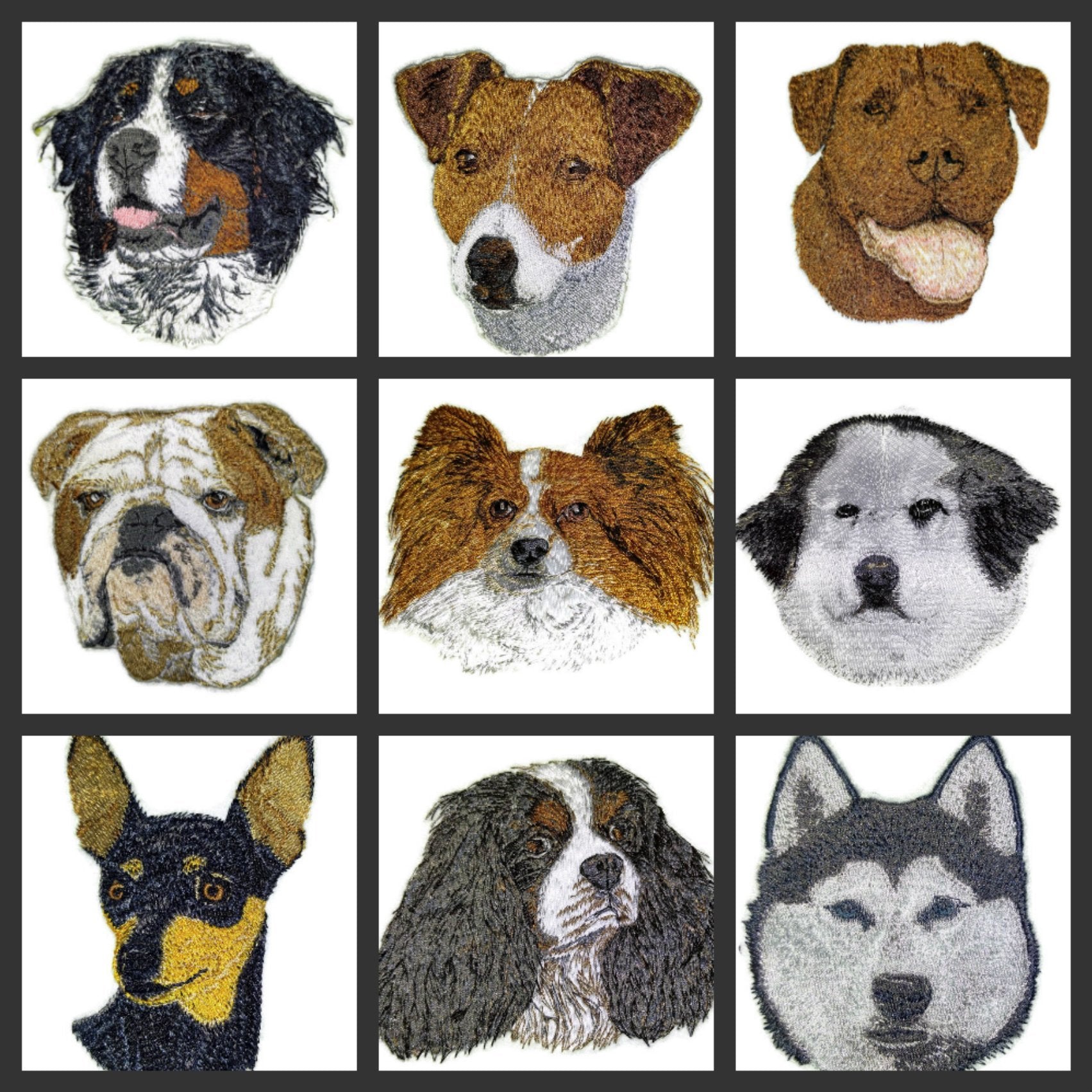 Amazing [Great Pyrenees Dog Face] Embroidery Iron On/Sew Patch (4" x 4")[Made in USA]