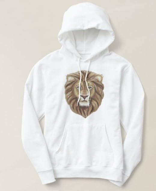 Custom Pride & Majesty Lion Embroidery Iron On/Sew Patch (6.85" x 8.15")