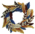 Fancy Feather Collection [Feathers Wreath] / (7.7" x 7.8") [] embroidered iron-on patch
