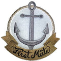 Ocean Calling [ First Mate ] / (5.9" x 5.8") ] embroidered iron-on patch