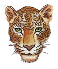 Leopard Portrait (5.86" x 7.62") embroidered iron-on patch