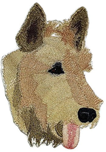 Amazing Custom Scottish Terrier Dog Face Embroidery IronOn/Sew Patch (6" x 4.5")[Made in USA]