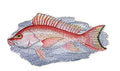 Red Snapper Fish (6.5" x 3.5") embroidered iron-on patch