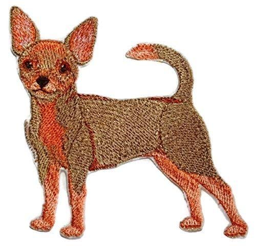 Amazing Custom Dog Portraits [Chihuahua] Embroidered Iron On/Sew Patch (4.5" x 4") Made in USA