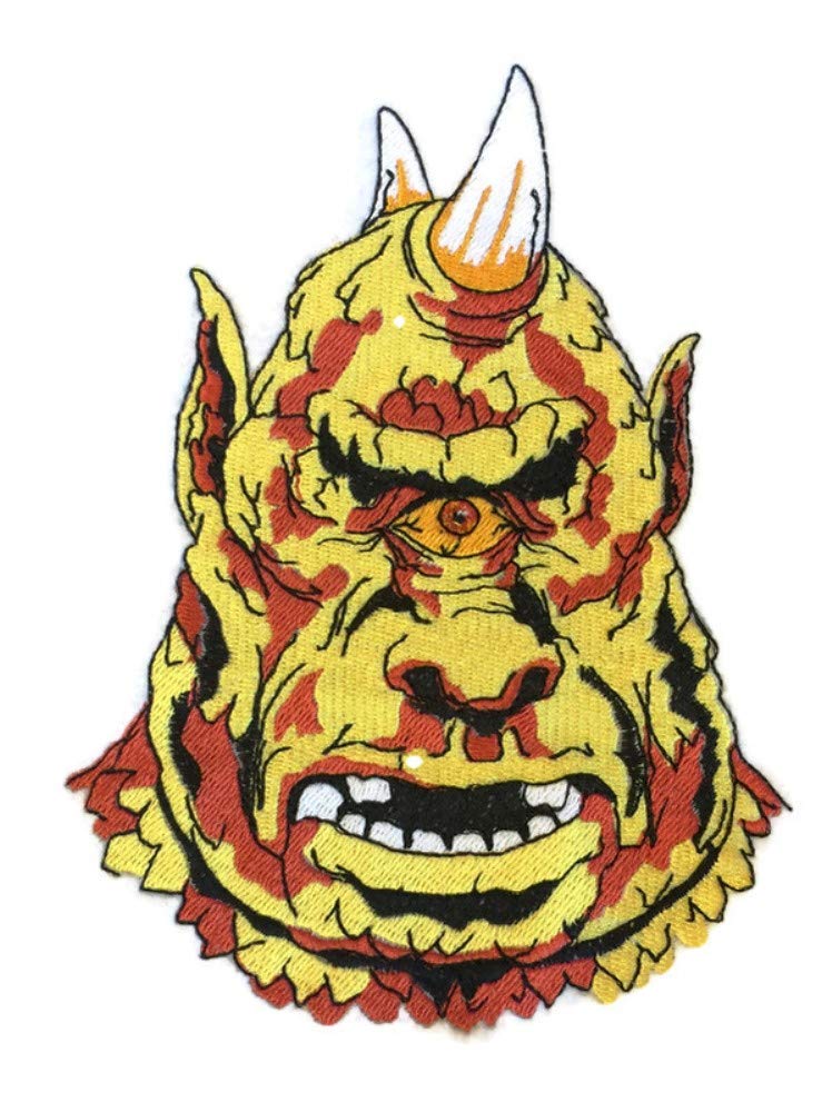 Custom and Unique Happy Halloween [Classic Monster Portraits-11] Embroidered Iron on/Sew Patch (7.8" x 5.2") [Made in USA]