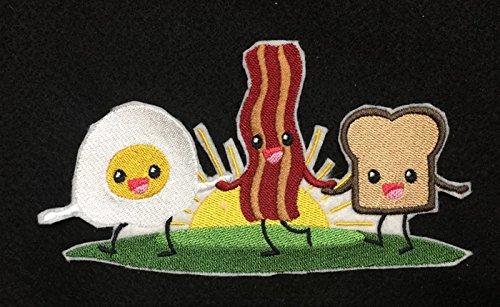 Lets go Outback for BBQ Apron Design [Breakfast Buddies] Embroidered Iron On/Sew Patch (6.85" x 3.8") Made in USA]
