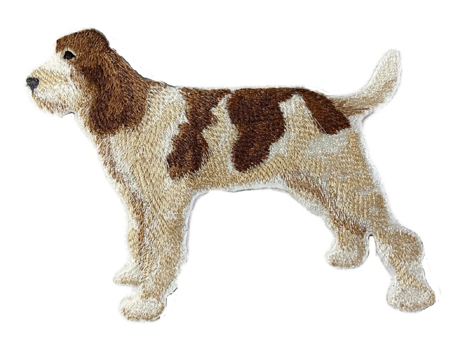 Amazing Custom Dog Portraits [Spinone Italiano ] Embroidered Iron On/Sew Patch (5" x 4")[Made in USA]