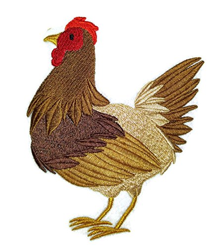 BeyondVision Nature Weaved in Threads, Amazing Rooster [ Hen ] [Custom and Unique] Embroidered Iron on/Sew Patch (5.16" x 4.1") [Made in USA]